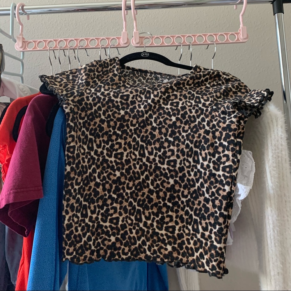 American eagle cheetah print top